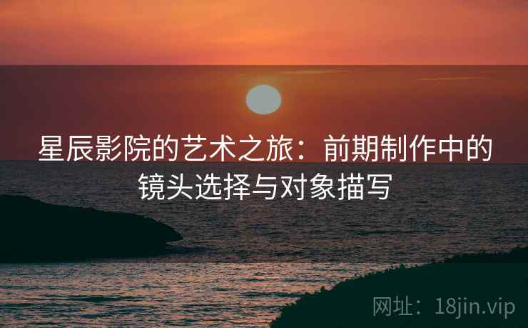 星辰影院的艺术之旅:前期制作中的镜头选择与对象描写