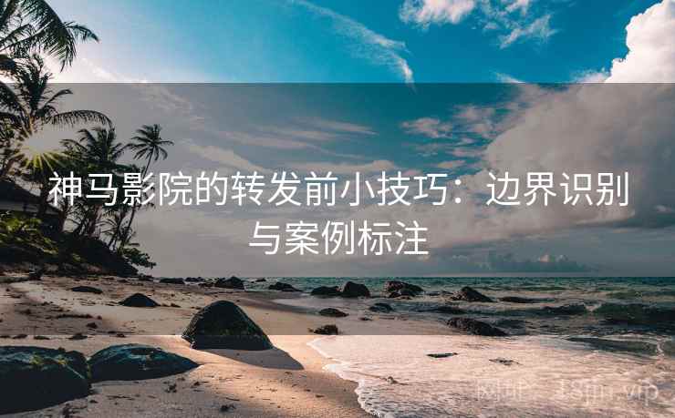 神马影院的转发前小技巧：边界识别与案例标注